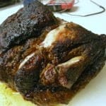 Pork butt with bone falling out Pork butt with bone falling out