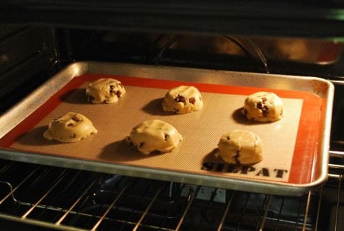 Cookies in the Oven Cookies just starting to bake