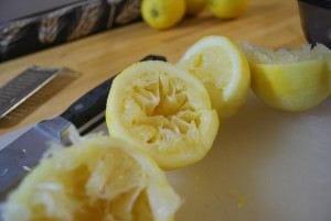 Juiced lemons
