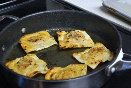 Pan Frying This was about the third batch that we fried. Totally delicious.