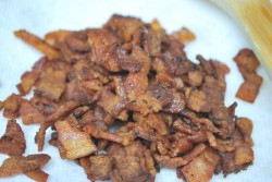 Crispy Bacon I totally ate some. It was delicious!