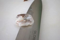 Cut in half
