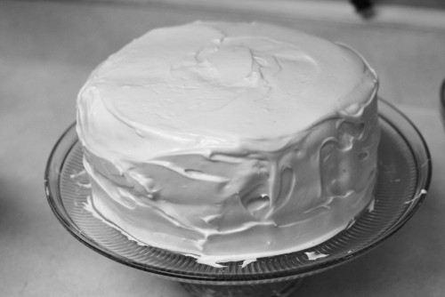 The finished cake The finished cake