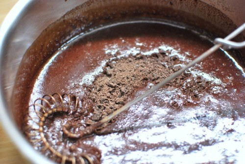 chocpudding2 Mix in the chocolate