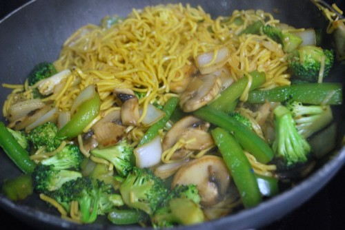 Add the noodles Add the noodles