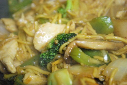 Allow the sauce to be absorbed by the noodles Allow the sauce to be absorbed by the noodles