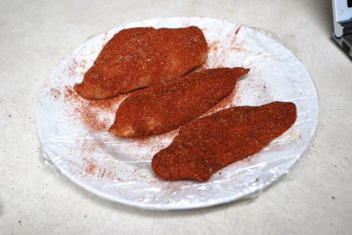 Rubbed chicken