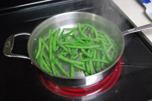 Blanching the Beans