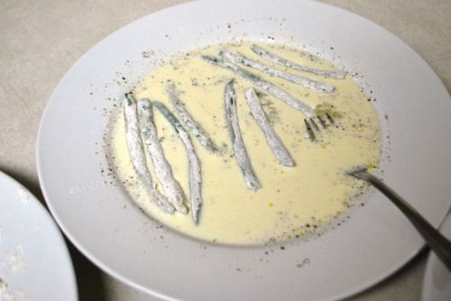 Dip the beans in the egg wash