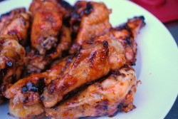 Peach Hot Wings