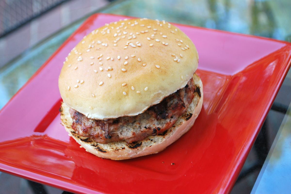 Bratwurst Burger AKA "Brat Burger" SavoryReviews