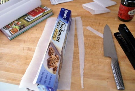 Use parchment to make the pans Use parchment to make the pans