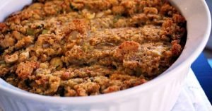 Roasted Chestnut and Cornbread Dressing