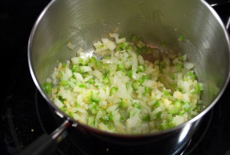 Soften the veggies