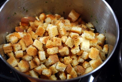 Add the breadcrumbs and cover