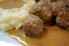 Swedish Meatballs, closeup