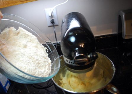 Add the flour Add the flour