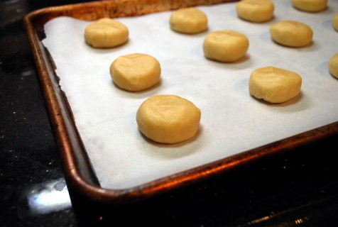 Portion the dough Portion the dough