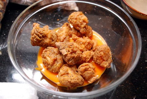 Into the sauce Into the sauce