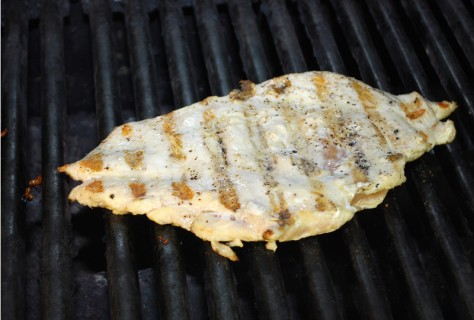 Grill the chicken until the juices run clear