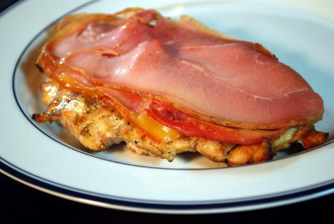 Grilled Chicken Cordon Bleu