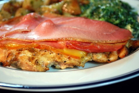 Grilled Chicken Cordon Bleu