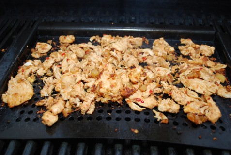 Cooked and starting to caramelize Cooked and starting to caramelize