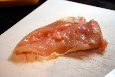 Remove the meat from the package Remove the meat from the package