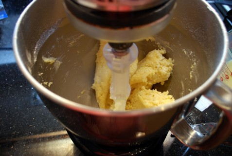 Mix together the ingredients and then mix on high to aerate