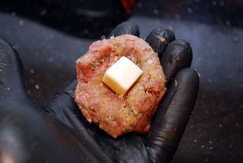Form the ball around the cheese Form the ball around the cheese