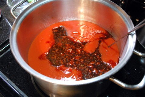 Stir in the ketchup