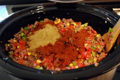 Add the spices Add the spices