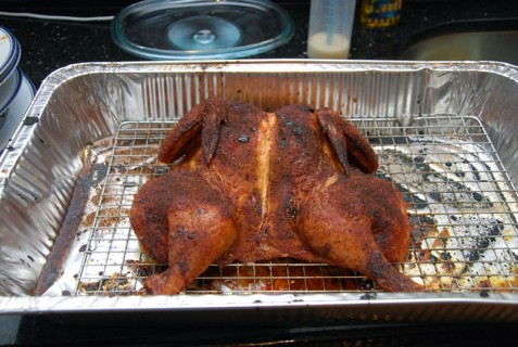 The smoked chicken
