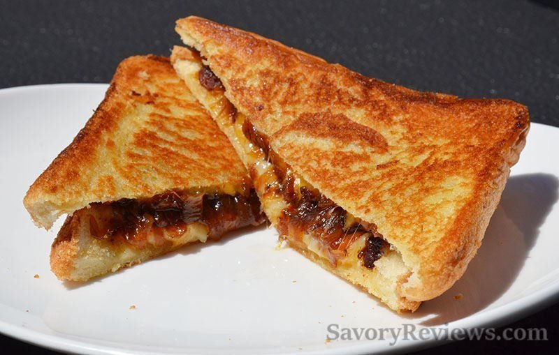 Bacon Onion Jam Grilled Cheese SavoryReviews