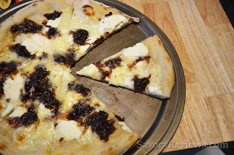 Bacon Onion Jam White Pizza SavoryReviews