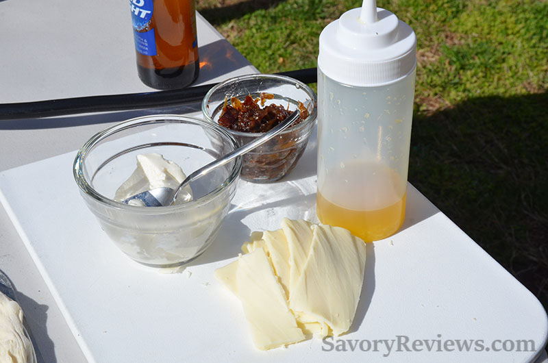 Bacon Onion Jam White Pizza SavoryReviews